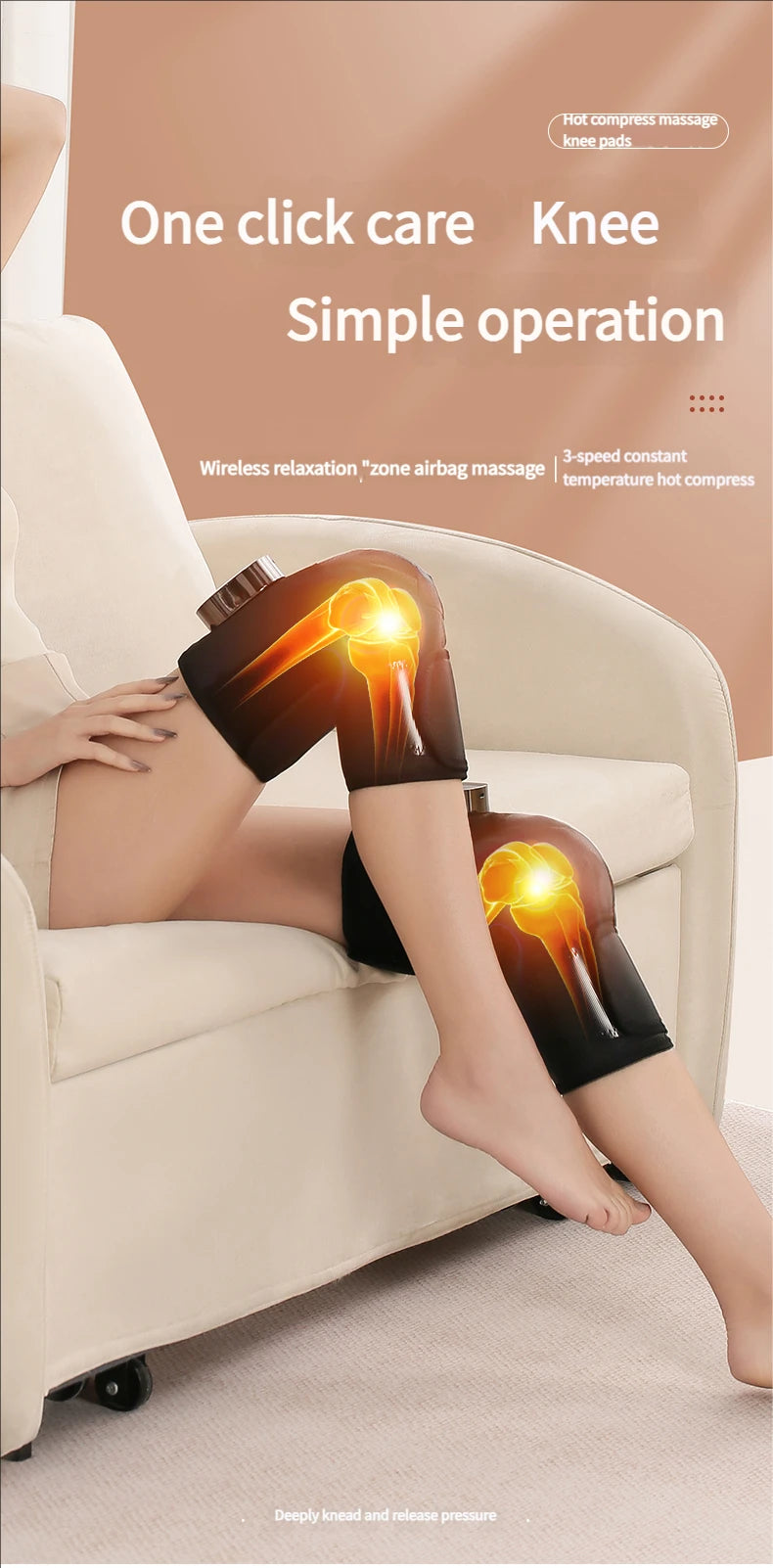 HeatAir 2-in-1 Knee & Leg Massager